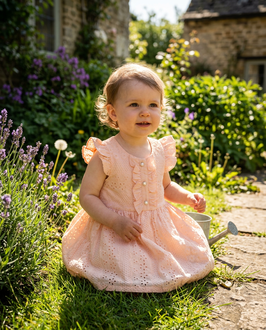 Peach Blossom Charm Dress