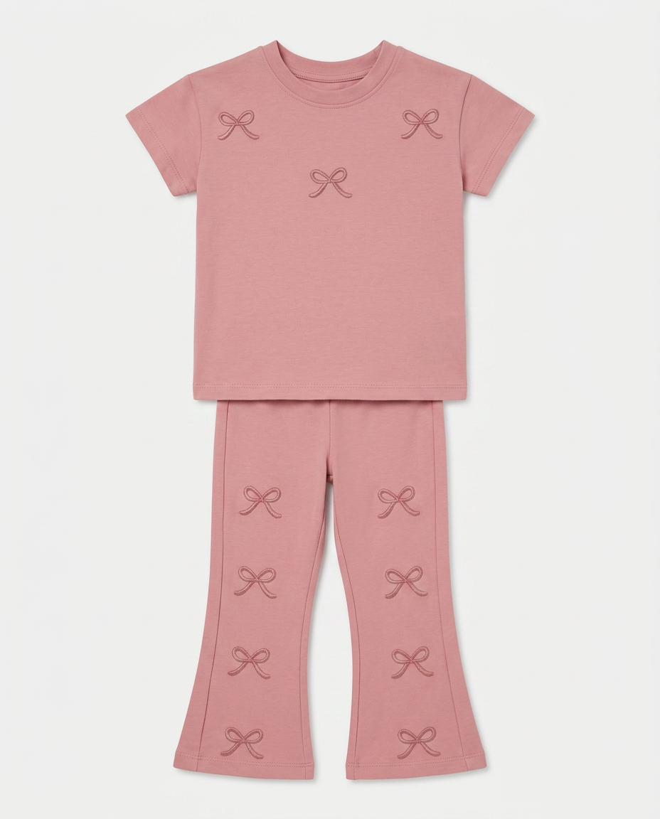 Blush Ribbon Lounge Set