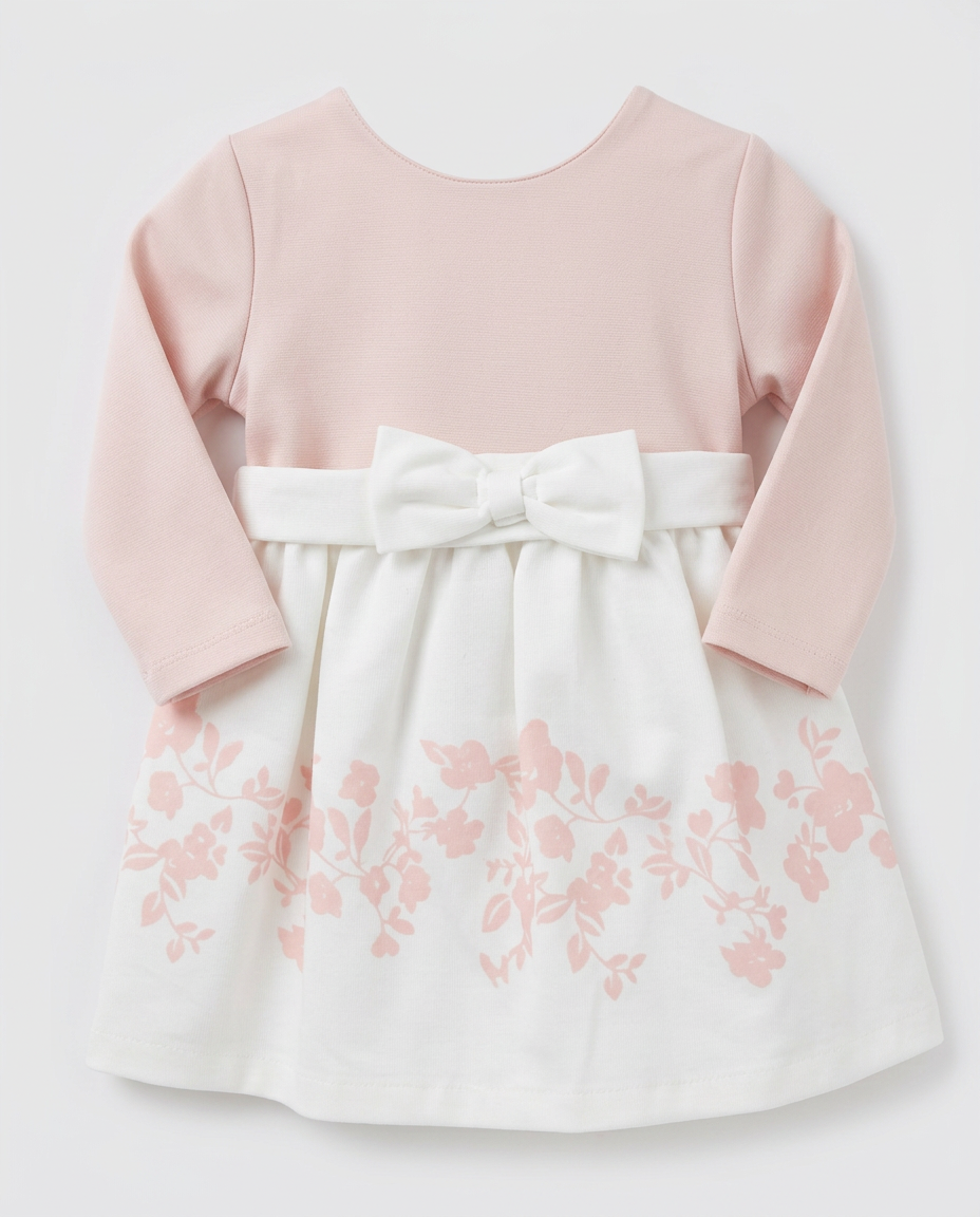 Blush Bloom Bow Dress