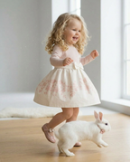 Blush Bloom Bow Dress