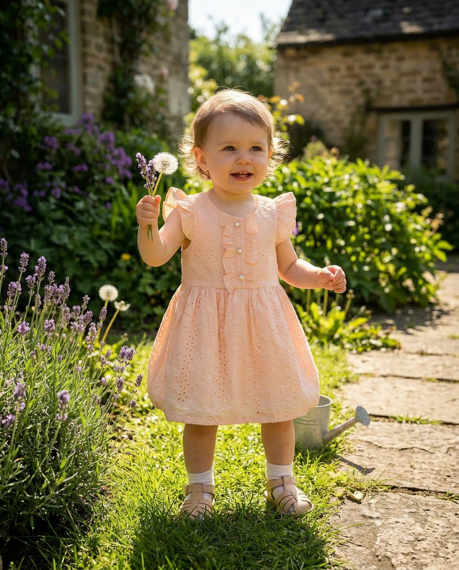 Peach Blossom Charm Dress