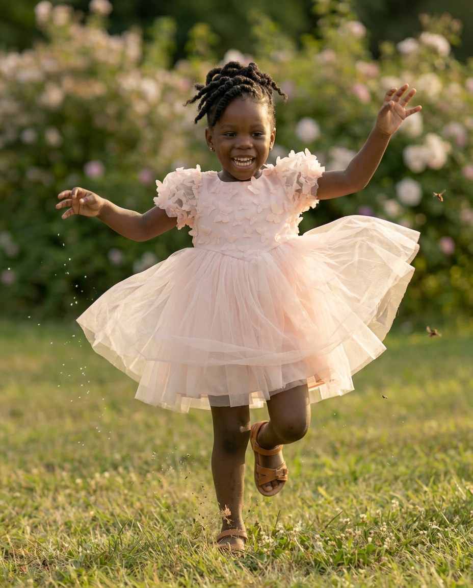 Blush Butterfly Dress