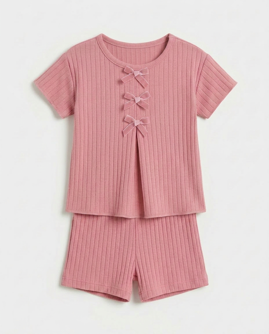 Blush Bow Set