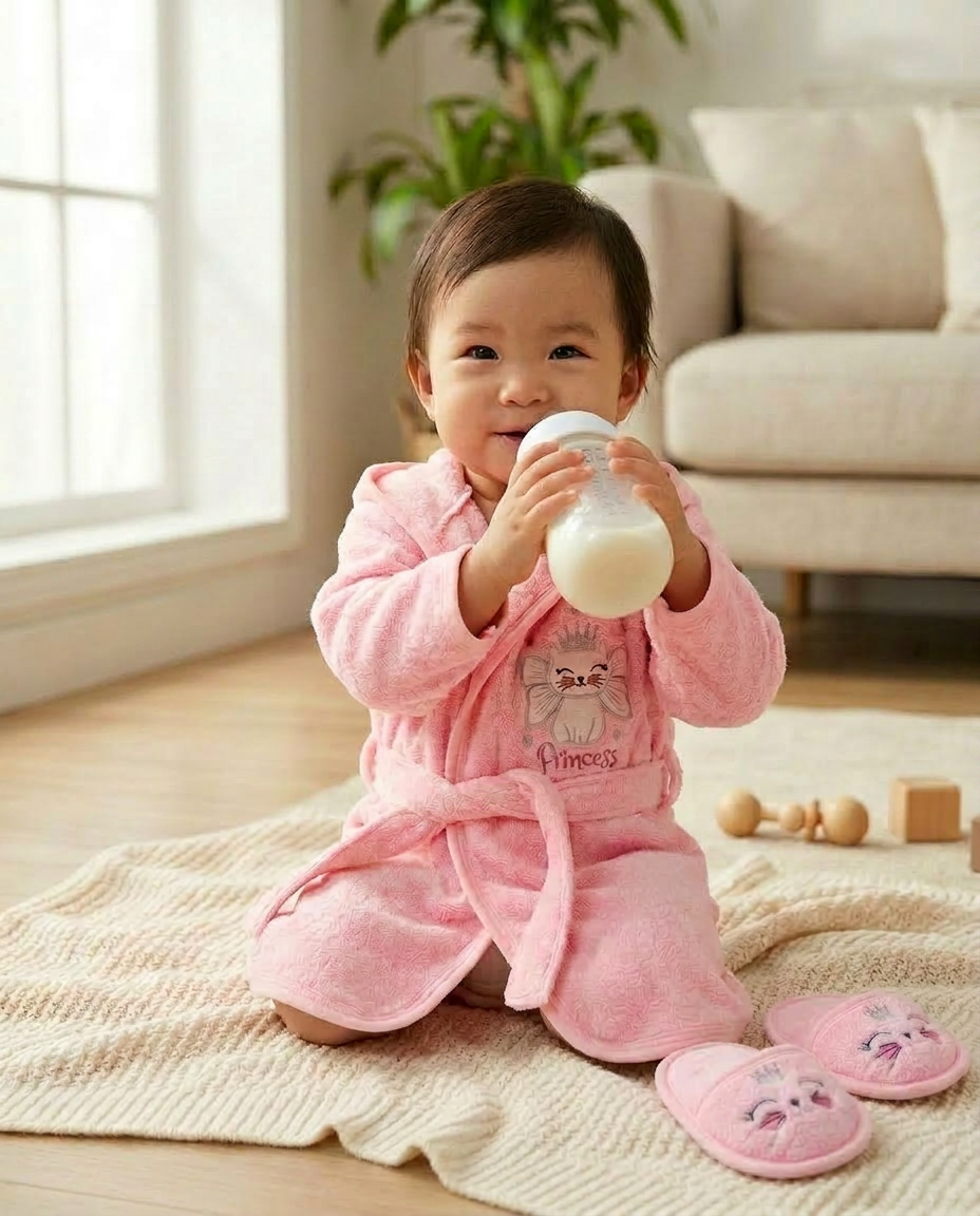 Cloud Cozy Robe Set Pink